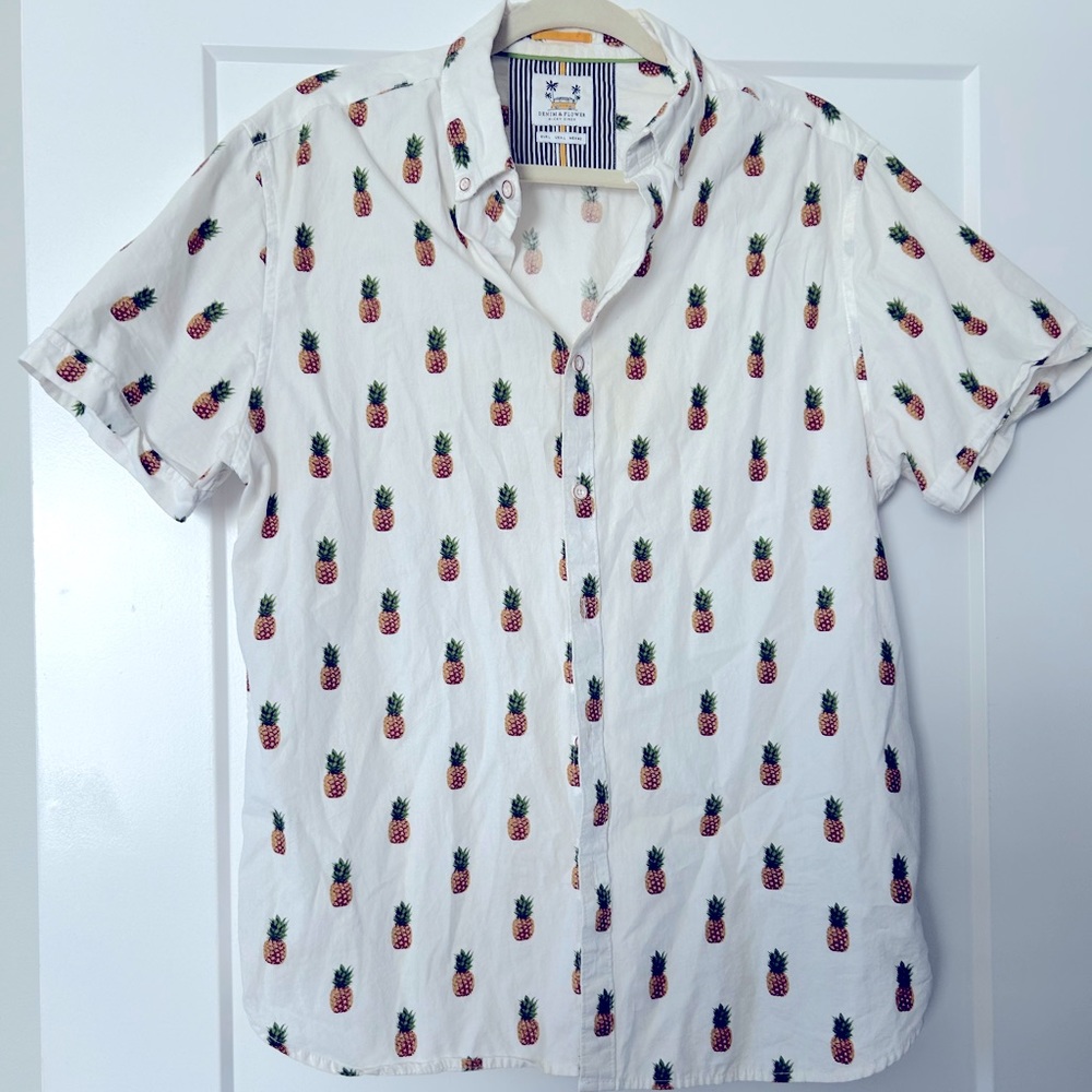 Denim & Flower Men’s Pineapple Shirt